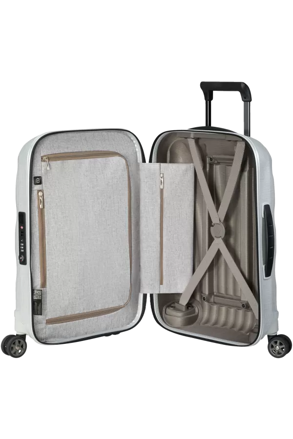 Mala de Cabine 55cm 4 Rodas Branca - C-Lite | Samsonite