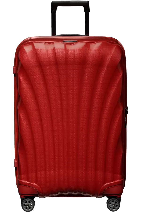 Mala de Viagem Média 69cm 4 Rodas Vermelho Chili - C-Lite | Samsonite