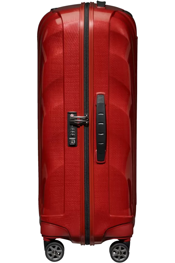 Mala de Viagem Média 69cm 4 Rodas Vermelho Chili - C-Lite | Samsonite