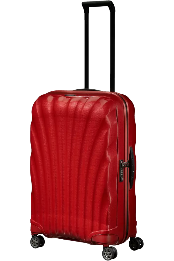 Mala de Viagem Média 69cm 4 Rodas Vermelho Chili - C-Lite | Samsonite