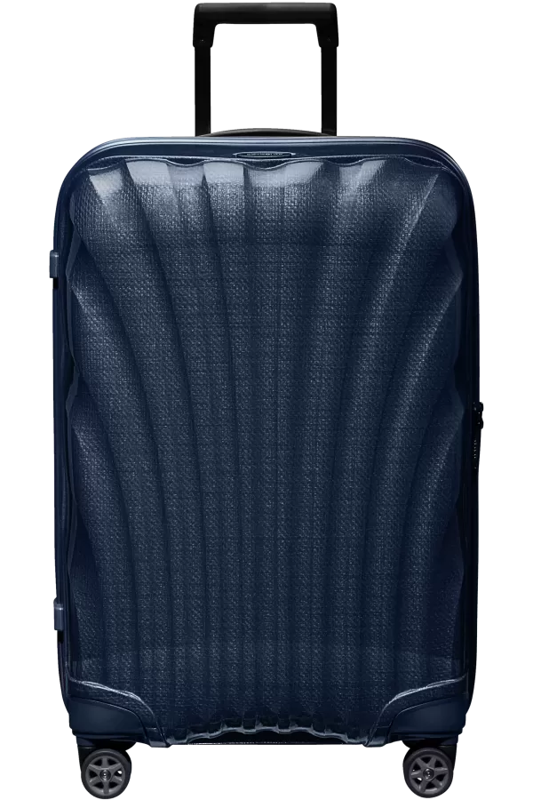 Mala de Viagem Média 69cm 4 Rodas Azul Meia-Noite - C-Lite | Samsonite