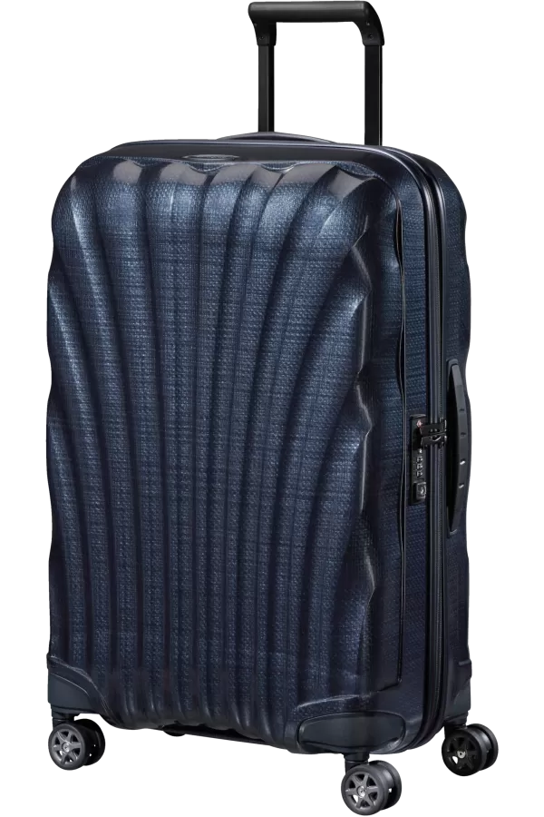 Mala de Viagem Média 69cm 4 Rodas Azul Meia-Noite - C-Lite | Samsonite