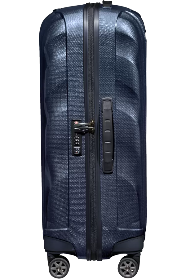 Mala de Viagem Média 69cm 4 Rodas Azul Meia-Noite - C-Lite | Samsonite