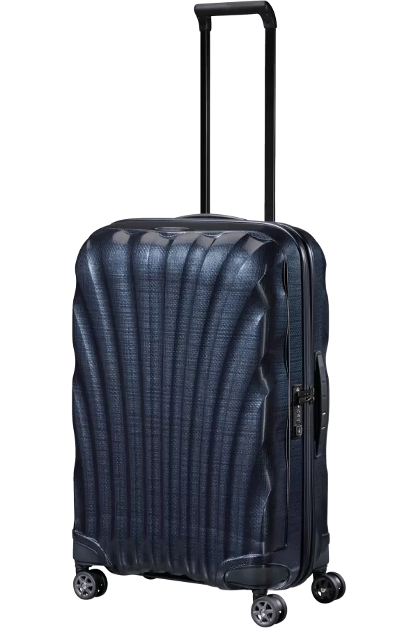 Mala de Viagem Média 69cm 4 Rodas Azul Meia-Noite - C-Lite | Samsonite