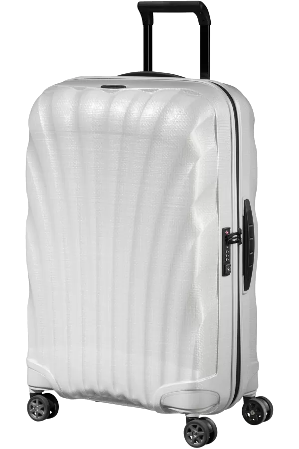 Mala de Viagem Média 69cm 4 Rodas Branca - C-Lite | Samsonite