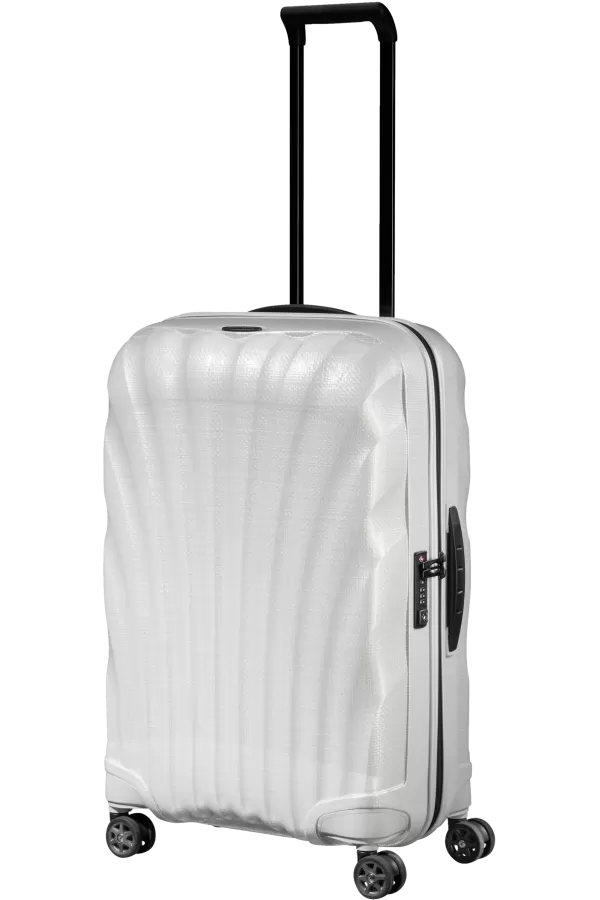 Mala de Viagem Média 69cm 4 Rodas Branca - C-Lite | Samsonite