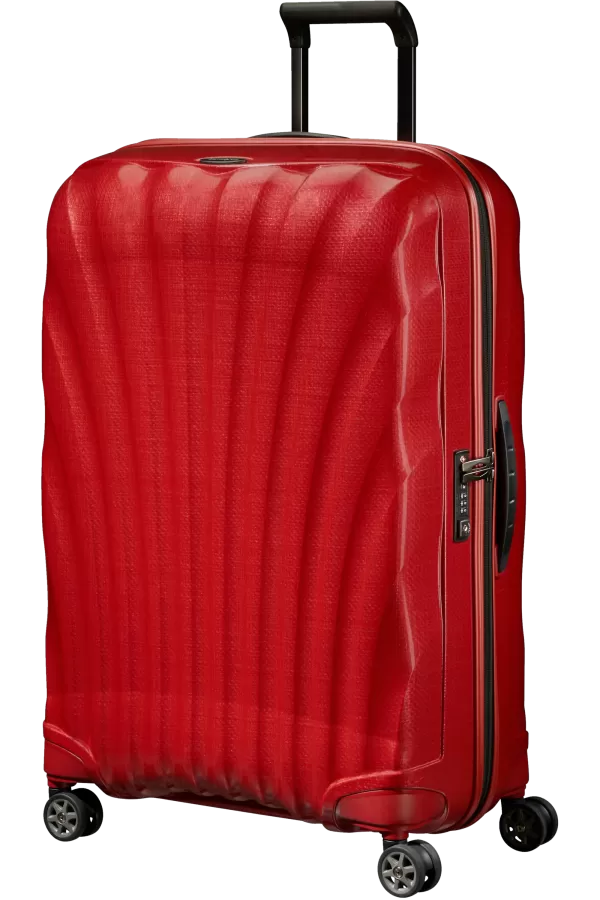 Mala de Viagem Grande 75cm 4 Rodas Vermelho Chili - C-Lite | Samsonite