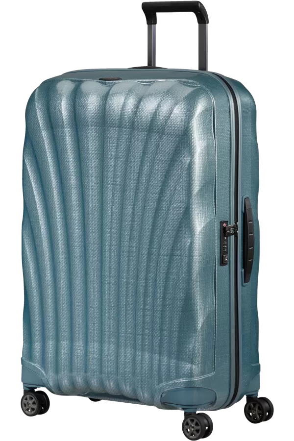 Mala de Viagem Grande 75cm 4 Rodas Azul-Gelo - C-Lite | Samsonite