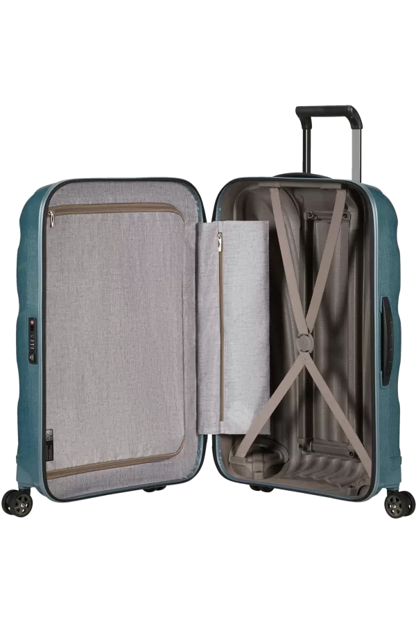 Mala de Viagem Grande 75cm 4 Rodas Azul-Gelo - C-Lite | Samsonite