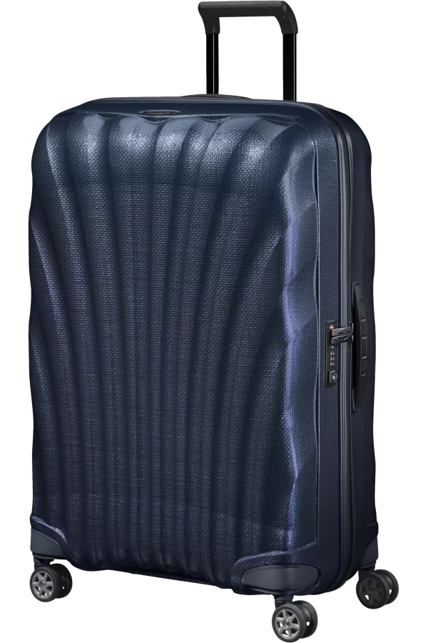 Mala de Viagem Grande 75cm 4 Rodas Azul Meia-Noite - C-Lite | Samsonite