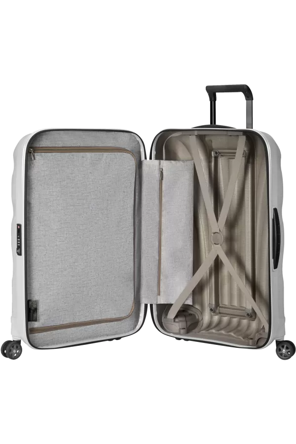 Mala de Viagem Grande 75cm 4 Rodas Branca - C-Lite | Samsonite