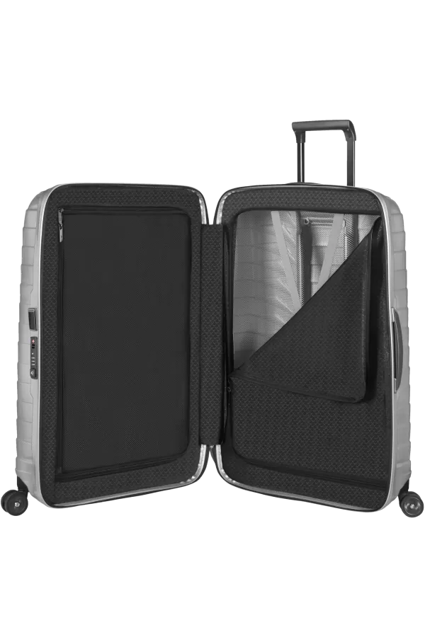 Mala de Viagem Média 69cm 4 Rodas Prateada - Proxis | Samsonite