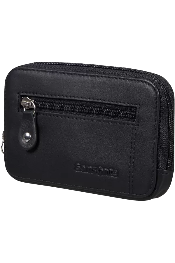 Bolsa Porta-Chaves em Pele Preta - Attack 2 Slg | Samsonite