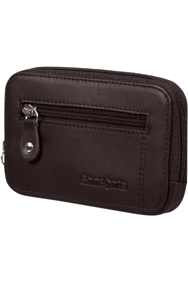 Bolsa Porta-Chaves em Pele Castanho - Attack 2 Slg | Samsonite