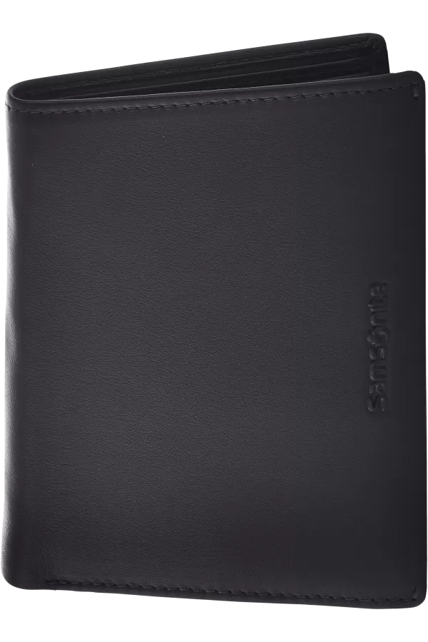 Carteira de Homem p/ 6 Cartões c/ Porta-Notas em Pele Preta - Success 2 Slg | Samsonite