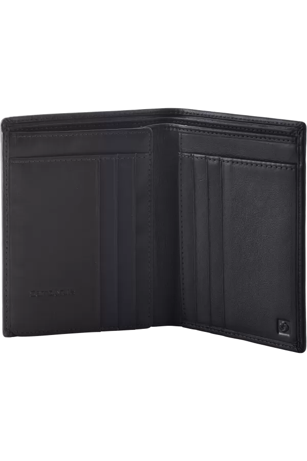 Carteira de Homem p/ 6 Cartões c/ Porta-Notas em Pele Preta - Success 2 Slg | Samsonite