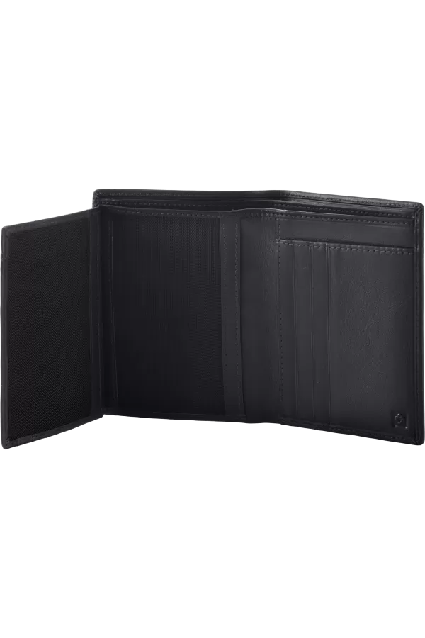 Carteira de Homem p/ 6 Cartões c/ Porta-Notas em Pele Preta - Success 2 Slg | Samsonite