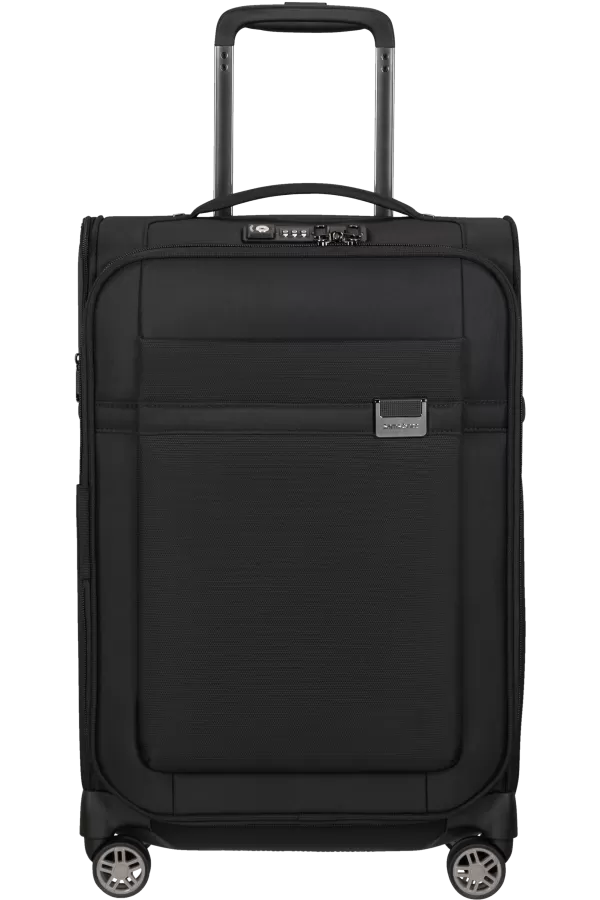 Mala de Cabine 55x35cm Expansível 4 Rodas Preto - Airea | Samsonite