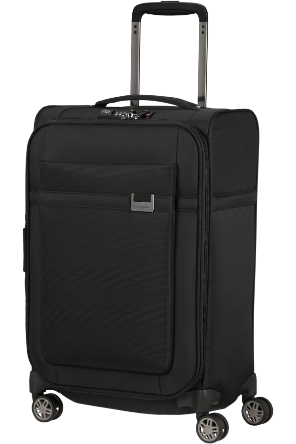 Mala de Cabine 55x35cm Expansível 4 Rodas Preto - Airea | Samsonite