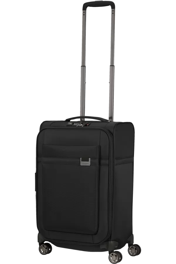 Mala de Cabine 55x35cm Expansível 4 Rodas Preto - Airea | Samsonite