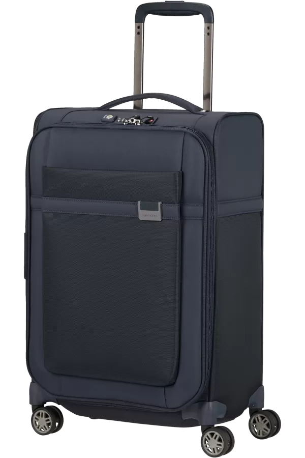 Mala de Cabine 55x35cm Expansível 4 Rodas Azul Escuro - Airea | Samsonite