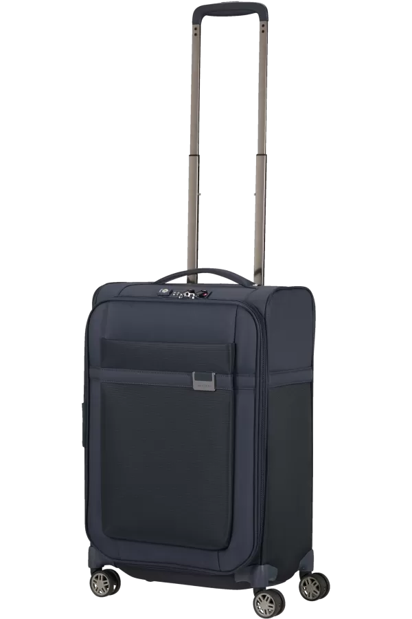 Mala de Cabine 55x35cm Expansível 4 Rodas Azul Escuro - Airea | Samsonite