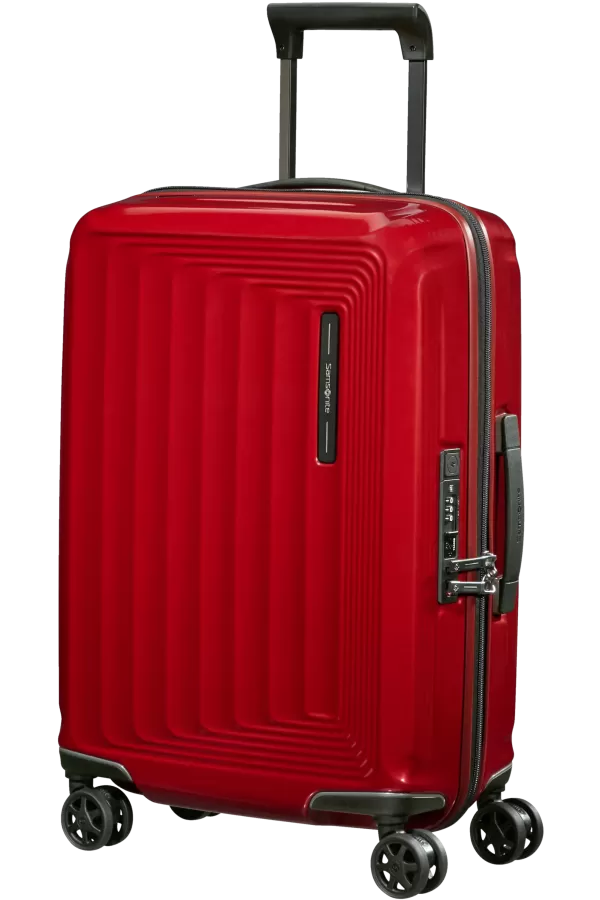 Mala de Cabine 55cm Expansível 4 Rodas Vermelho Metálico - Nuon | Samsonite