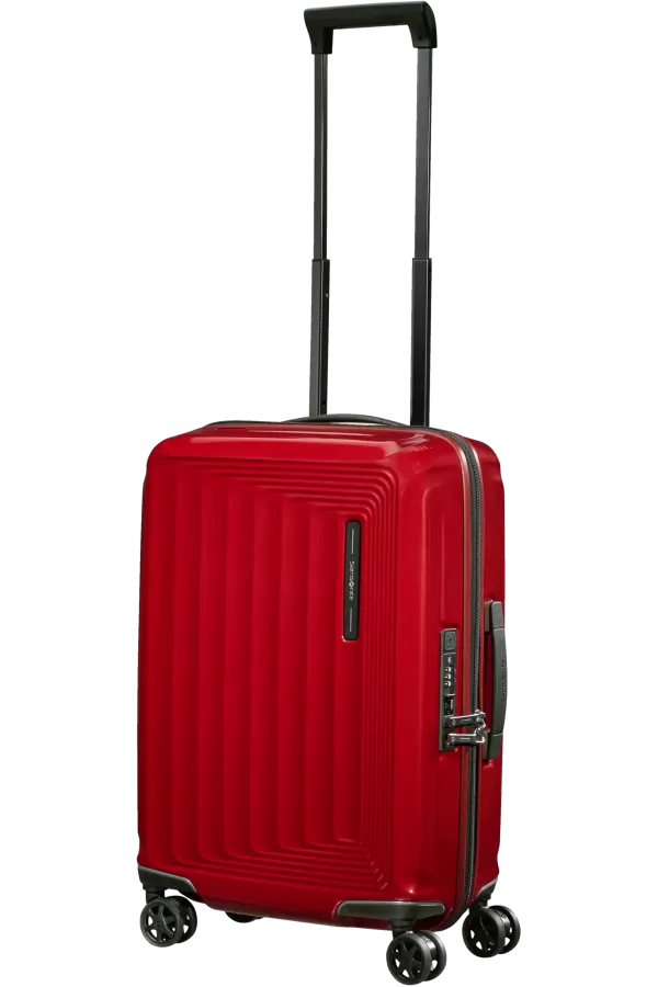 Mala de Cabine 55cm Expansível 4 Rodas Vermelho Metálico - Nuon | Samsonite