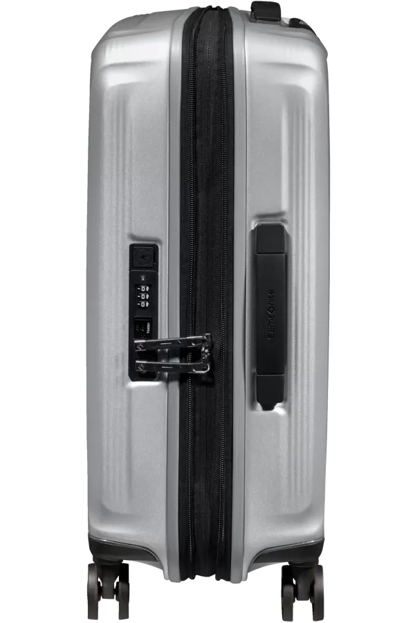 Mala de Cabine 55cm Expansível 4 Rodas Prateado Mate - Nuon | Samsonite