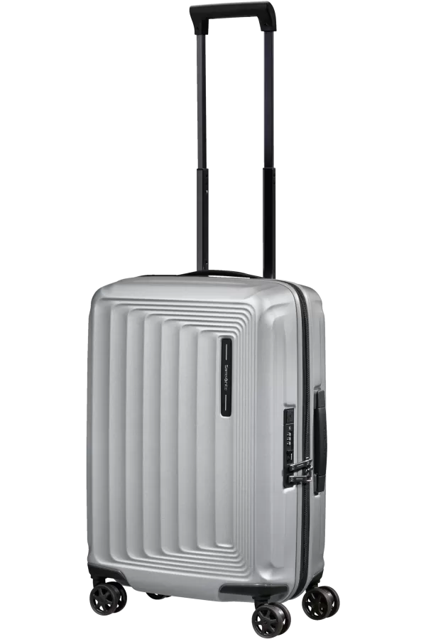 Mala de Cabine 55cm Expansível 4 Rodas Prateado Mate - Nuon | Samsonite