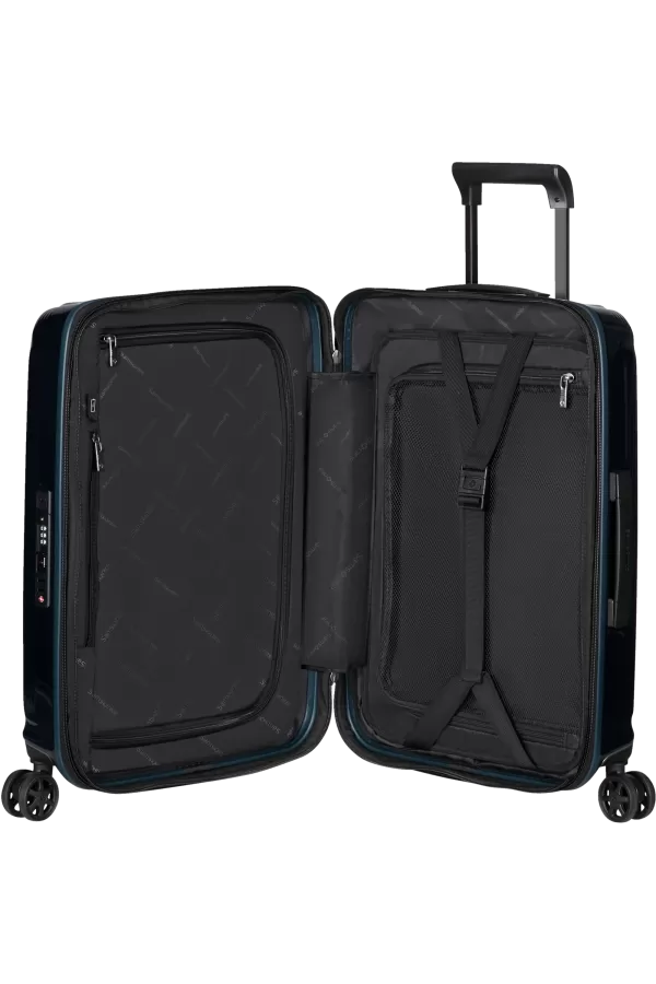 Mala de Cabine 55cm Expansível 4 Rodas Azul Metálico - Nuon | Samsonite