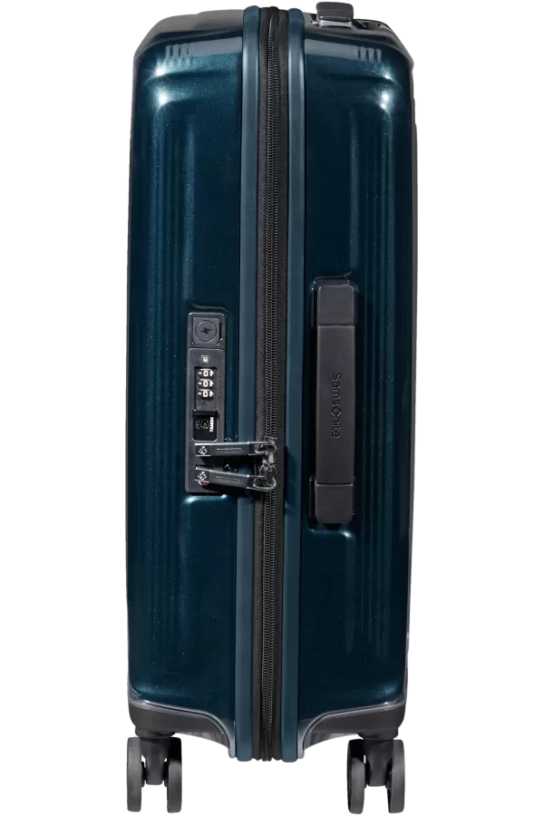 Mala de Cabine 55cm Expansível 4 Rodas Azul Metálico - Nuon | Samsonite