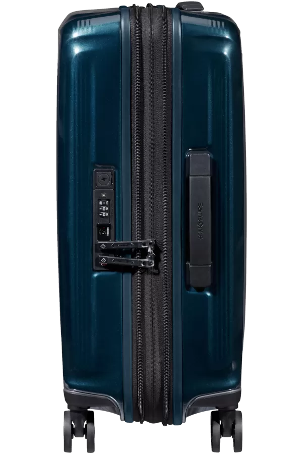 Mala de Cabine 55cm Expansível 4 Rodas Azul Metálico - Nuon | Samsonite