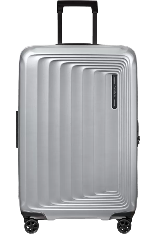 Mala de Viagem Média 69cm Expansível 4 Rodas Prateado Mate - Nuon | Samsonite