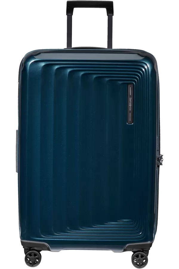 Mala de Viagem Média 69cm Expansível 4 Rodas Azul Metálico - Nuon | Samsonite