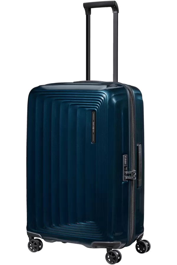 Mala de Viagem Média 69cm Expansível 4 Rodas Azul Metálico - Nuon | Samsonite