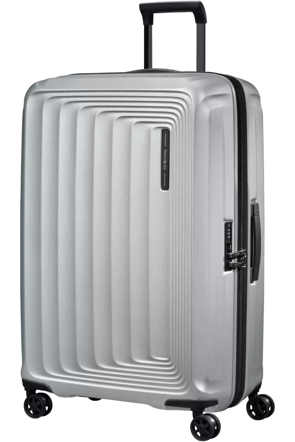 Mala de Viagem Grande 75cm Expansível 4 Rodas Prateado Mate - Nuon | Samsonite