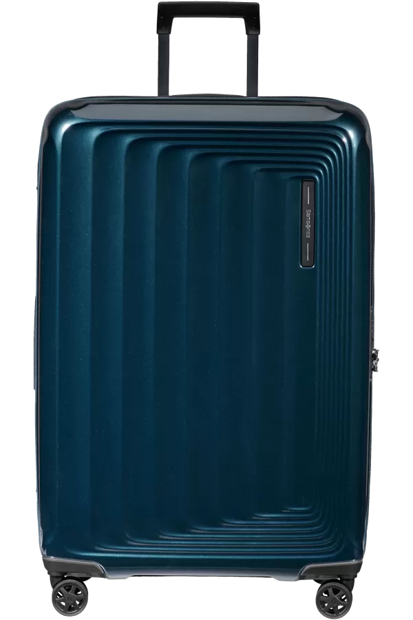 Mala de Viagem Grande 75cm Expansível 4 Rodas Azul Metálico - Nuon | Samsonite