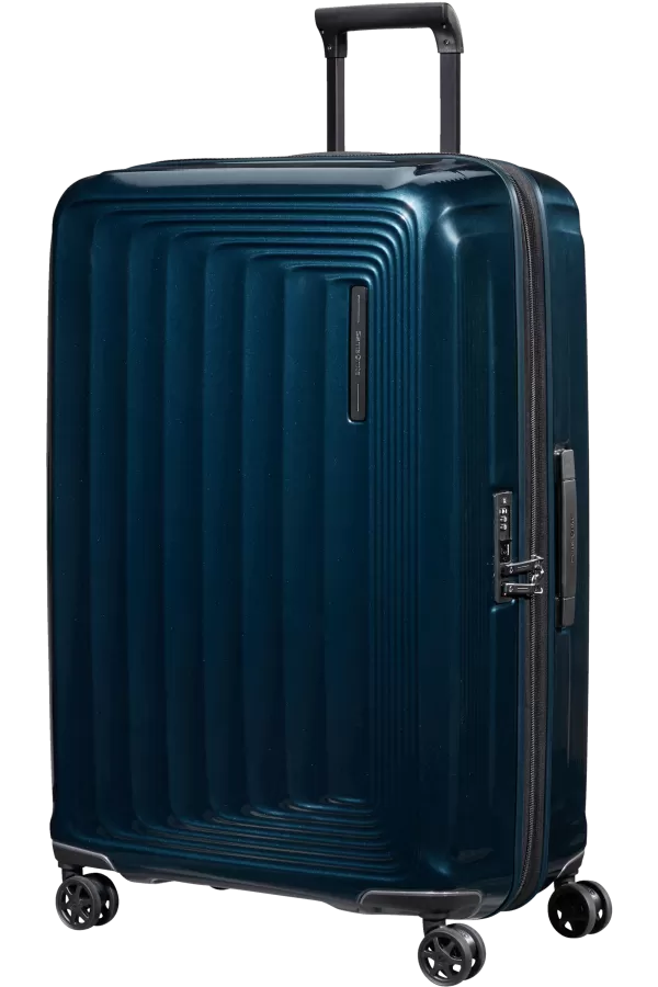 Mala de Viagem Grande 75cm Expansível 4 Rodas Azul Metálico - Nuon | Samsonite