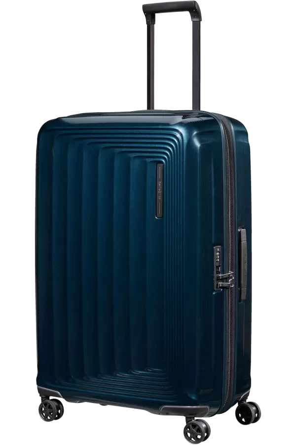 Mala de Viagem Grande 75cm Expansível 4 Rodas Azul Metálico - Nuon | Samsonite