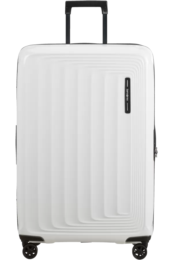 Mala de Viagem Grande 75cm Expansível 4 Rodas Branco Metálico - Nuon | Samsonite