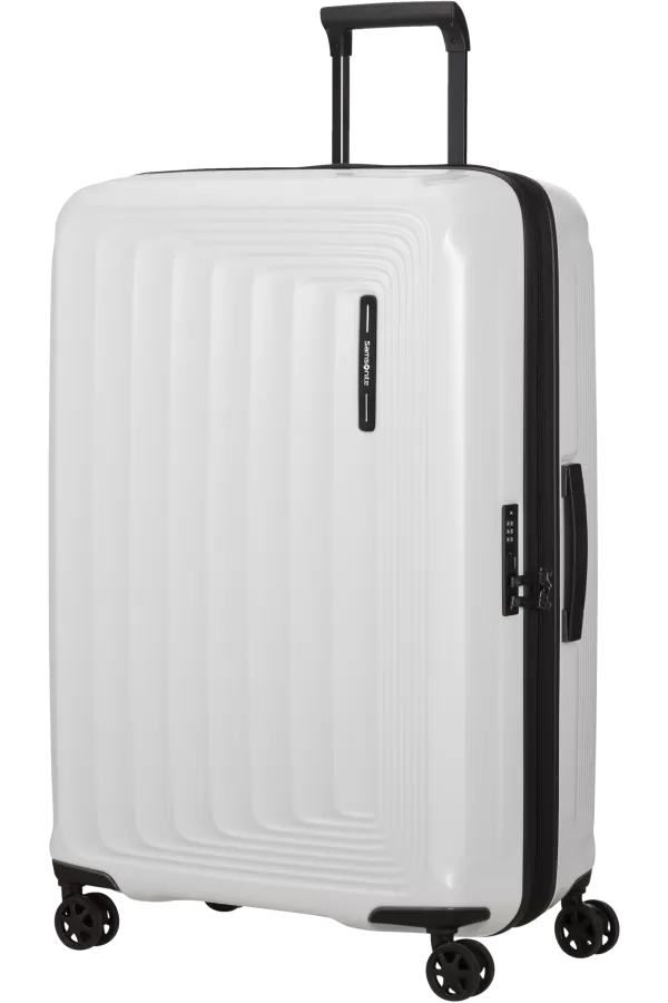Mala de Viagem Grande 75cm Expansível 4 Rodas Branco Metálico - Nuon | Samsonite