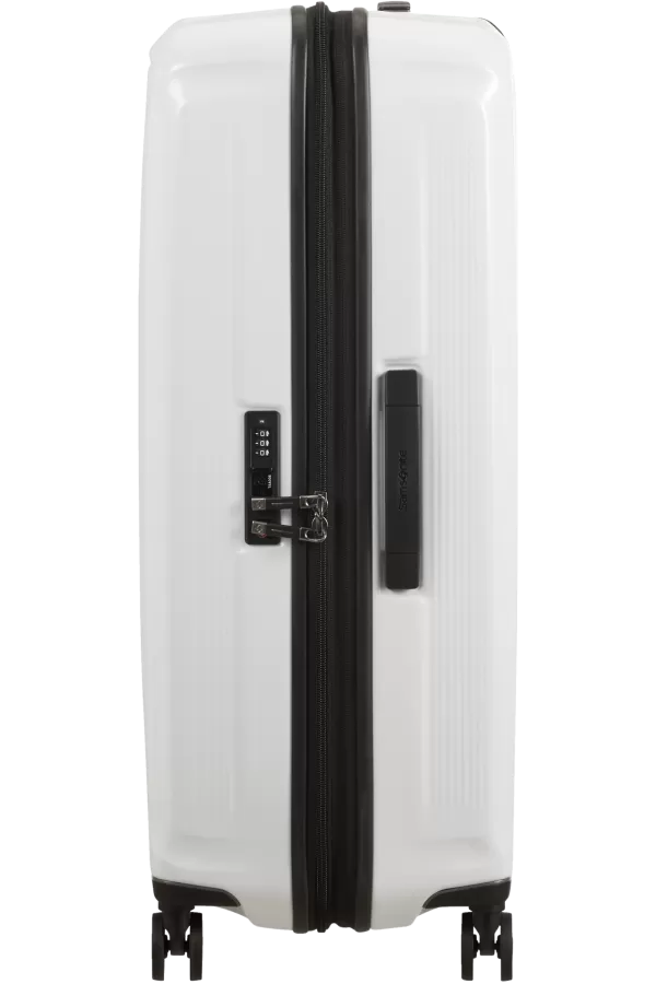 Mala de Viagem Grande 75cm Expansível 4 Rodas Branco Metálico - Nuon | Samsonite