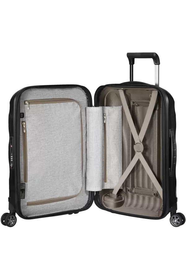 Mala de Cabine 55cm 4 Rodas Expansível Preta - C-Lite | Samsonite