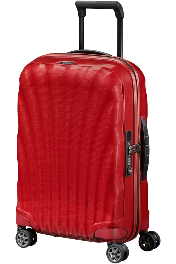 Mala de Cabine 55cm 4 Rodas Expansível Vermelho Chili - C-Lite | Samsonite