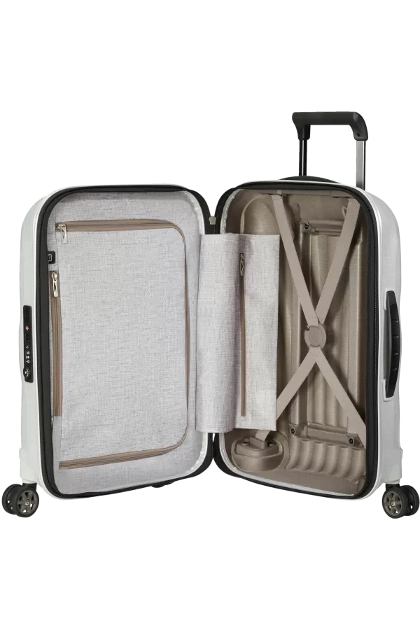 Mala de Cabine 55cm 4 Rodas Expansível Branca - C-Lite | Samsonite