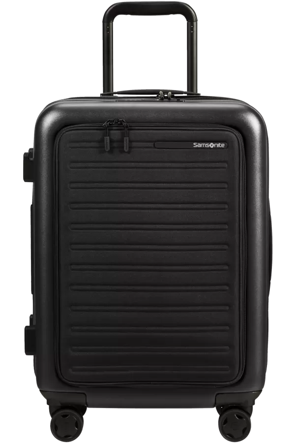 Mala de Cabine 55cm Expansível com Acesso Frontal Preta - StackD | Samsonite