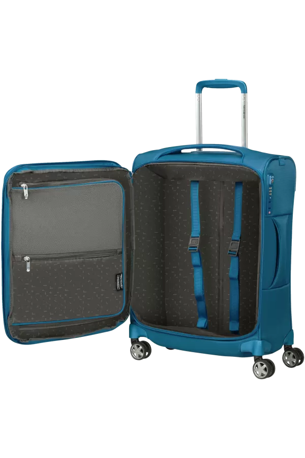 Mala de Cabine 55cm Expansível 4 Rodas Azul Petróleo - D'Lite | Samsonite