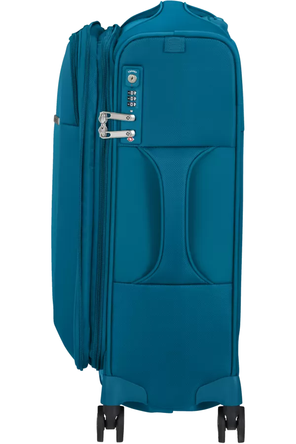 Mala de Cabine 55cm Expansível 4 Rodas Azul Petróleo - D'Lite | Samsonite