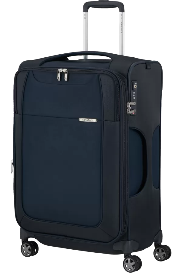 Mala de Viagem Média 63cm Expansível 4 Rodas Azul Meia-Noite - D'Lite | Samsonite